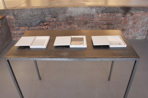 Re-presented Archive (2013)Steel, balsa, paper(1.2 x 0.4 x 1.0m)